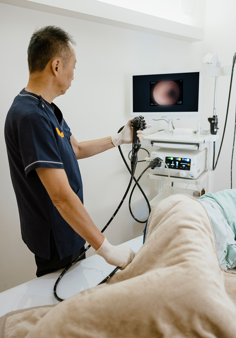 内視鏡検査の様子