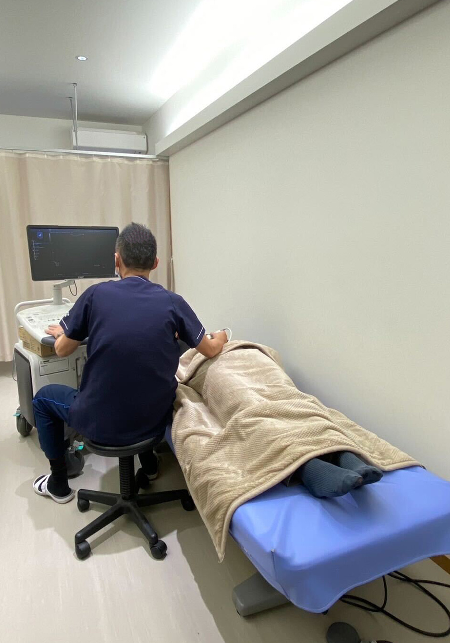 超音波検査の様子